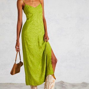 NWT Anthropologie Cross-Back Slip Midi Dress